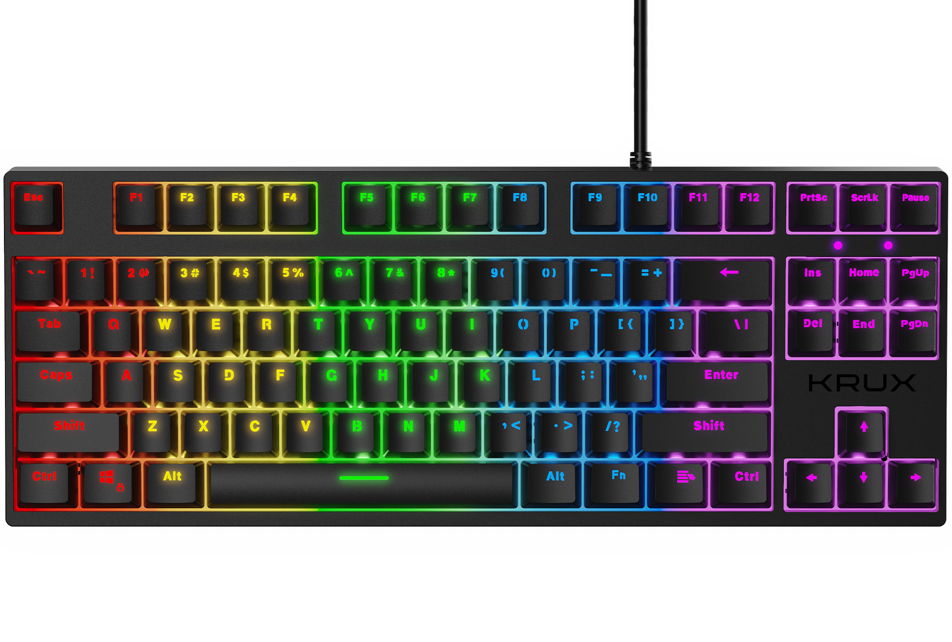 illuminated ergonomic keyboard